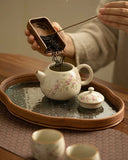 Cream Ru-Ware Porcelain Kung Fu Tea Set | Home & Outdoor Portable Collection