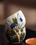 Kutani Five Blossoms Tea Cup Collection