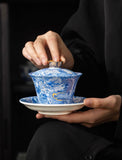 The Silver Dragon "Hovering" Gaiwan Tea Set