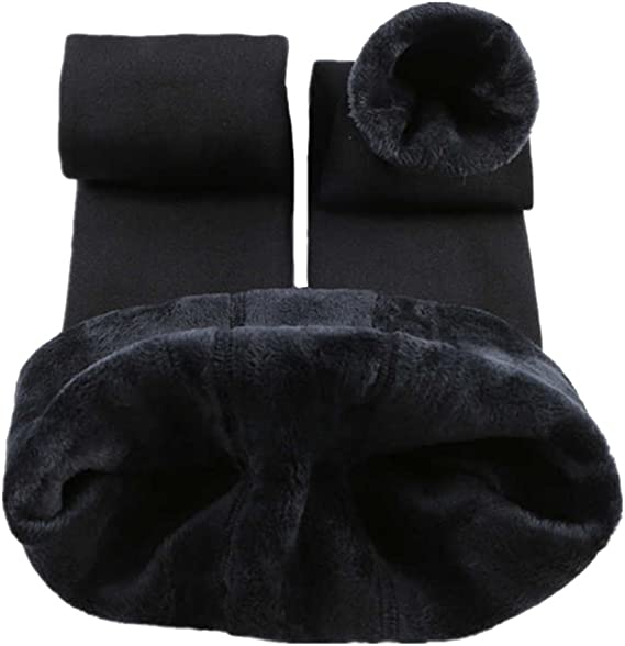 Winter Warm Leggings Women Elastic Thermal Legging Pants Fleece Lined Thick Tights